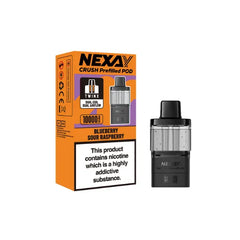 Buy Nexay Crush 10K puffs prefilled pods. Rechargeable, UK compliant vape pods with smooth flavour and long-lasting performance.