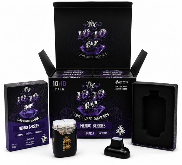 New 1ml The 10/10 Boys Digital  Empty Carts | Cryo Cured Diamonds | Reusable & Refillable | Multiple Flavours