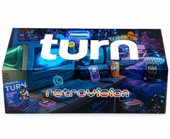 New TURN Retrovision Empty Carts Master Box | 10 Flavors x 5 Units Each | 50 Empty Carts