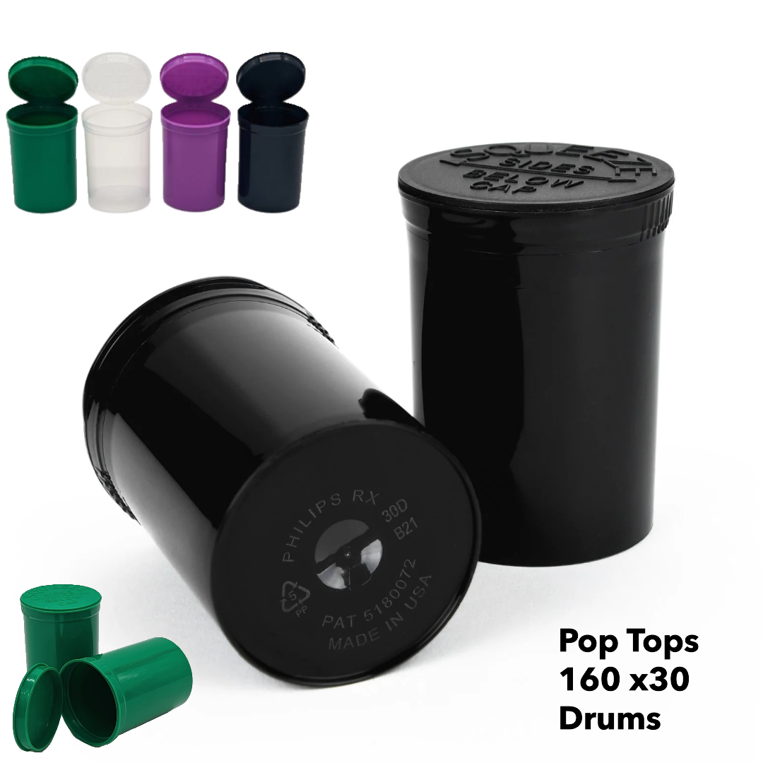 pop tops vials, Pop Top Containers Vials, pop tops, Herbs & Medicine Container, squeeze box container, storage container