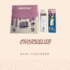 CHOICESLAB Dual Flavored Premium Vapes - Liquid Diamonds - 1 Gram   Empty