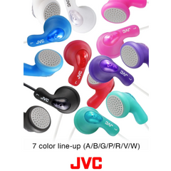 JVC Gumy In-Ear Wired Headphones – Comfortable Earphones with 3.5mm Jack, 9mm Neodymium Drivers, Compatible with iPhone, Samsung &amp; More – Multiple Colours
