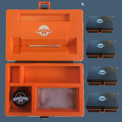 Cheekyone Smokers Club Rolling Station V3.0 – Premium Smoking Accessory Organizer with Grinder Slot, V Tray & Tool