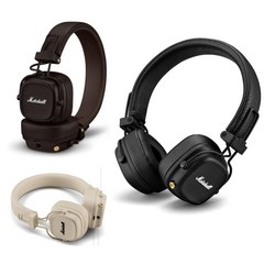 Marshall Major IV On-Ear Bluetooth Headphones – Wireless Earphones, Foldable, 80+ Hours Playtime, Wireless Charging