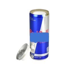 Red Bull Stash Can – Secret Storage Container (250ml / 355ml) – Realistic Label with Niacin & Vitamin B6 Design