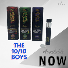 NEW 10/10 THE BOYS-PREMIUM EMPTY CARTS-DISPOSABLE 1g – Sleek, Refillable, and Reliable Vape Device