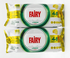 Fairy Multi-Purpose Cleaning Wipes-Active Oxygen Surface Cleaner – 100 Wipes per Pack | 12 Pack Wholesale Box