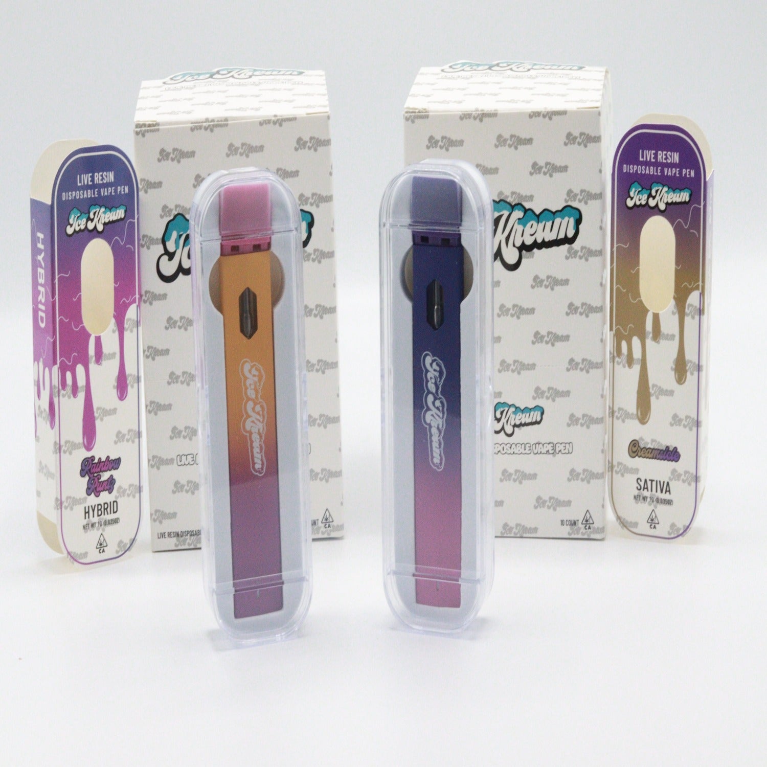 Ice Kream Live Resin Disposable Vape Pen - Zaampro Ice Kream Live Resin Disposable Vape Pen - Zaampro