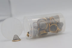 15mm Conical Pipe Filter Gauze - 40pcs Packed in 19 dram Pop Top storage container