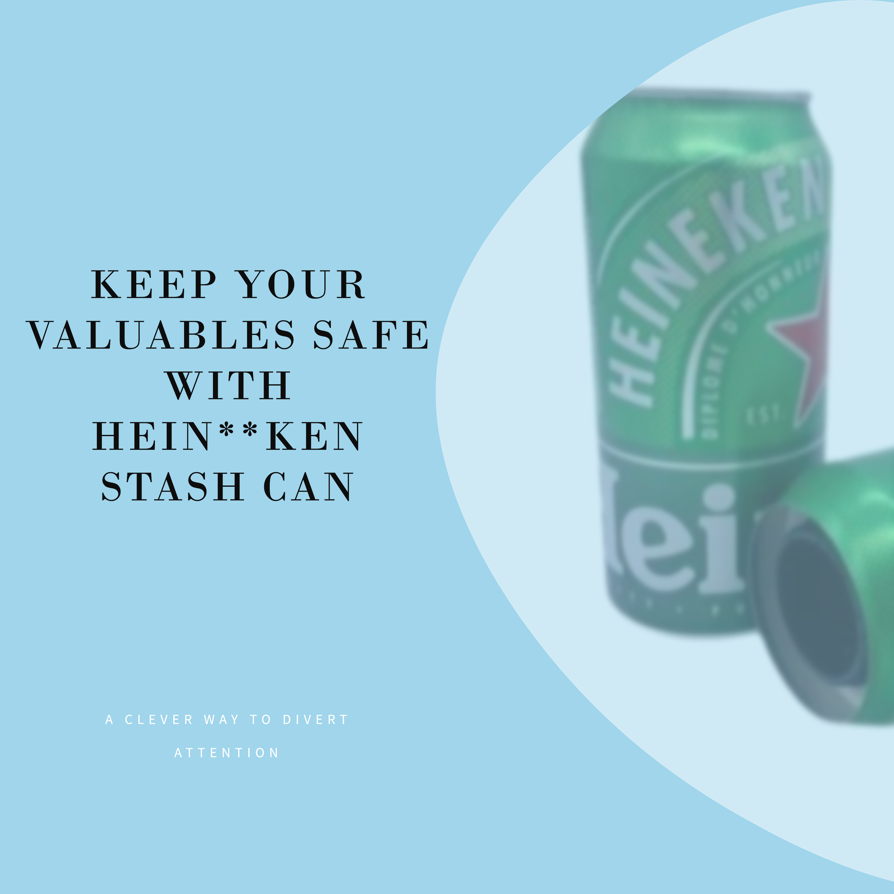 Heineken Safe Diversion Can Stash Can Hidden Storage Container Valuables Hiding Can Discreet Security Solution Covert Diversion Safe Secure Hidden Compartment Clever Concealed Storage Heineken Can for Hiding Items Stylish Valuables Safe