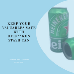 Heineken Safe Diversion Can Stash Can Hidden Storage Container Valuables Hiding Can Discreet Security Solution Covert Diversion Safe Secure Hidden Compartment Clever Concealed Storage Heineken Can for Hiding Items Stylish Valuables Safe