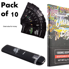 New Jungle Boys Rechargeable Disposables Pens E Cigarettes Vape Cartridges Packaging 1.0ml Ceramic Coil 280mah | Pack Of  10 | Refillable