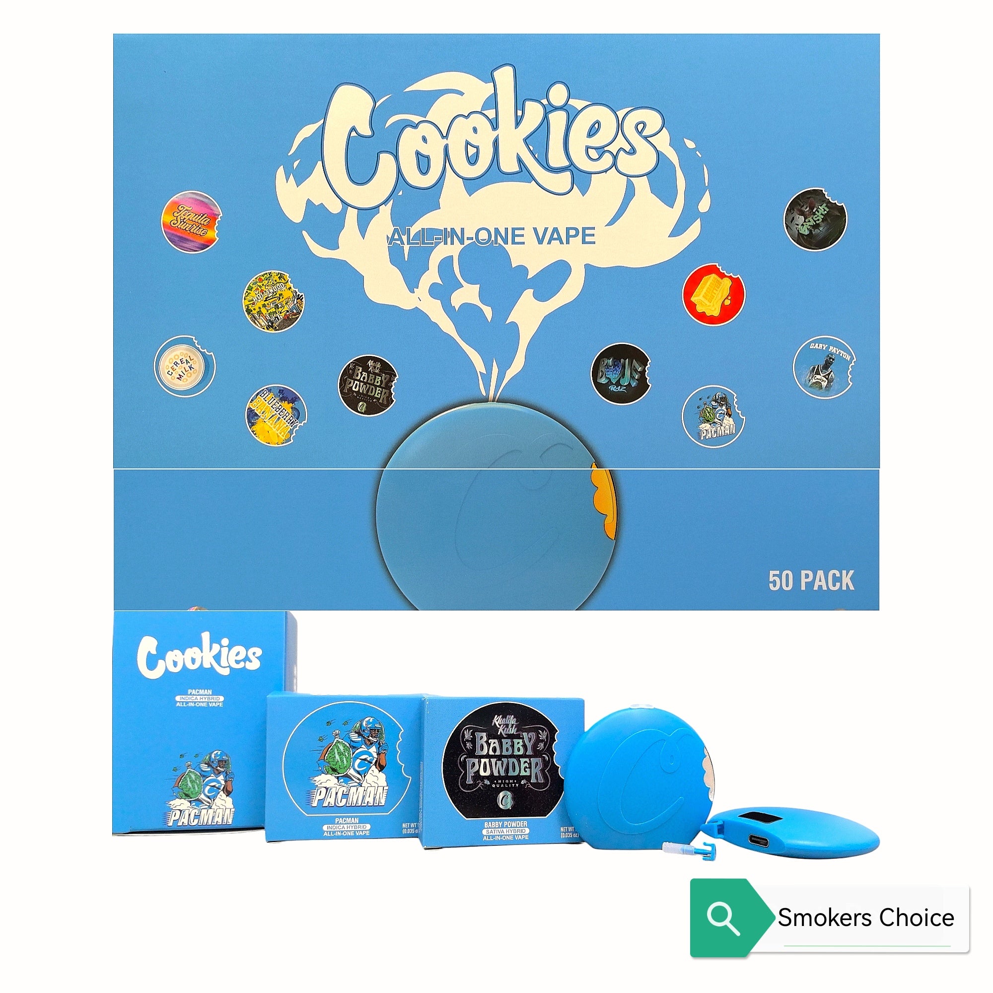 Cookies Refillable All-in-One Empty Vape Cart  1g | Premium Reusable -  Zaampro
