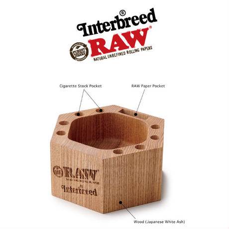 RAW X  Wood Ashtray