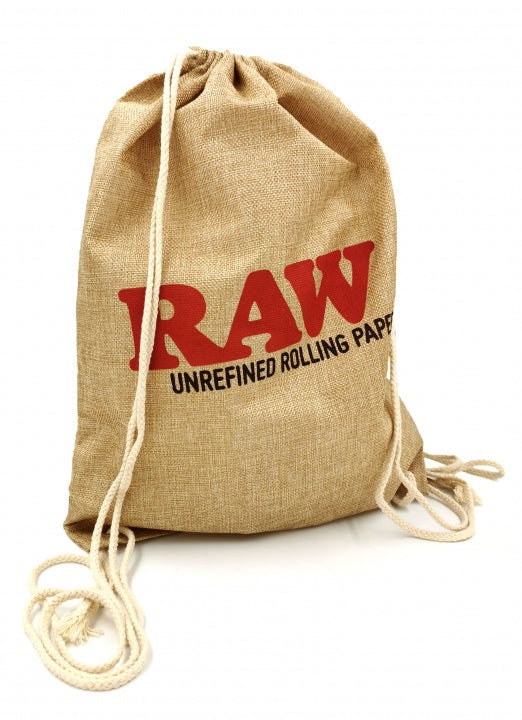 Raw Drawstring Bag Tan