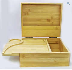 LARGE Rolling Box ‘Sparkys’ – Premium Wooden Tobacco Rolling Box with Built-In Rolling Station