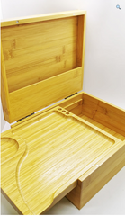 LARGE Rolling Box ‘Sparkys’ – Premium Wooden Tobacco Rolling Box with Built-In Rolling Station