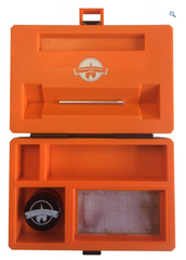 Cheekyone Smokers Club Rolling Station V3.0 – Premium Smoking Accessory Organizer with Grinder Slot, V Tray & Tool