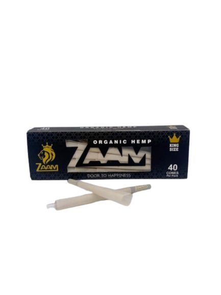 Zaam Pre Rolled Cones King Size Cones 40 Cones Pack Pre Rolled Cones Bulk High-Quality Pre Rolled Cones Convenient Smoking Cones Zaam King Size Cones Pre Rolled Cones for Sale Smoking Cones Pack Pre Rolled Cones Online