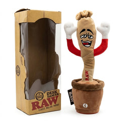RAW Desk Dancer | Sound-Activated Dancing Plush Collectible | Rechargeable USB Novelty Desk Toy