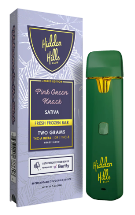 elfbar elfa master akku Hidden Hills Bussin Blend D9 + THCp Disposable Vape 2g main image 0