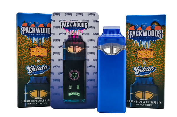 Packwoods Los Angeles 2ML Empty Cart | Premium Refillable & Rechargeable | Dual Flavour | Multiple Flavour Designs