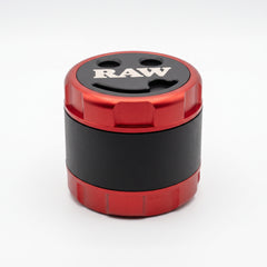 RAW Buddy Mill 60mm 3-Piece Adjustable Stainless Steel Herb Grinder – Red