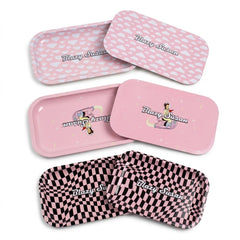 Blazy Susan Medium Rolling Tray 10.5" × 6.25" – Premium Metal Tray | Multiple Designs