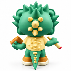 RAW Traysor Green Collectible Figure with Rolling Tray – Display Accessory