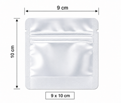 ZAAM Premium Heavy Duty Small Mylar Bags | 100 Pack Resealable Zip Lock Storage Pouches